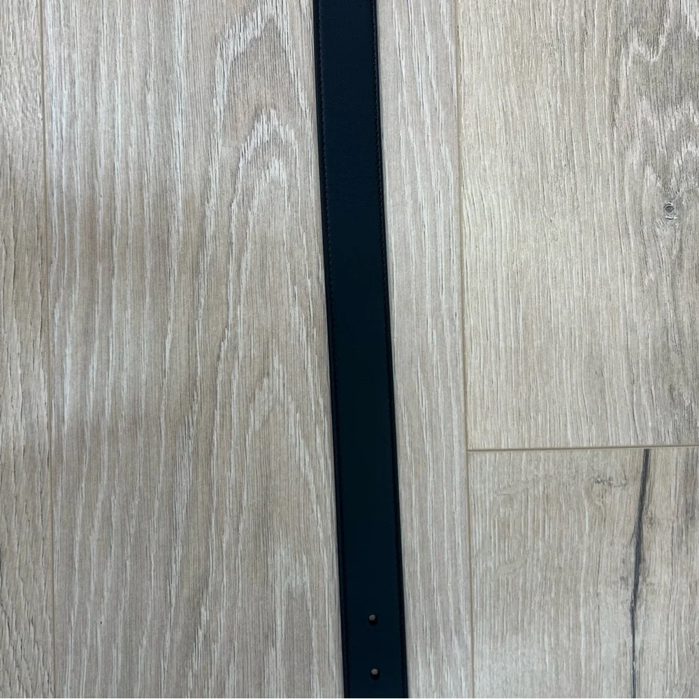 Gucci Authentic Black GG Marmont Thin Belt